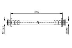 Brake Hose BOSCH 1 987 481 983