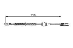 Cable Pull, parking brake BOSCH 1987482887