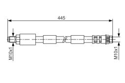 Brake Hose BOSCH 1 987 476 912