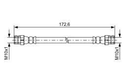 Brake Hose BOSCH 1987481737