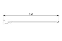 Warning Contact, brake pad wear BOSCH 1987474575