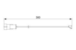 Warning Contact, brake pad wear BOSCH 1987474573