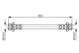 Brake Hose BOSCH 1987476436