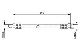 Brake Hose BOSCH 1987481015