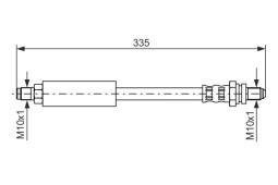 Brake Hose BOSCH 1987476627