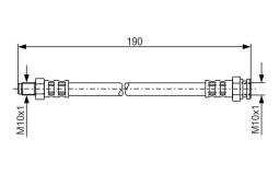 Brake Hose BOSCH 1987481011
