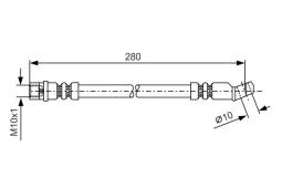 Brake Hose BOSCH 1987481014