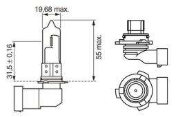 Bulb, headlight BOSCH 1987301132