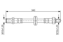 Brake Hose BOSCH 1987476191