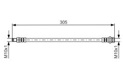 Brake Hose BOSCH 1987481442