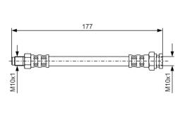 Brake Hose BOSCH 1987476671