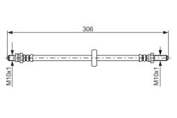 Brake Hose BOSCH 1987476606