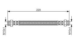 Brake Hose BOSCH 1987476560