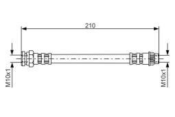 Brake Hose BOSCH 1987476913