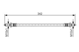 Brake Hose BOSCH 1987481348