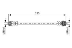 Brake Hose BOSCH 1987481387