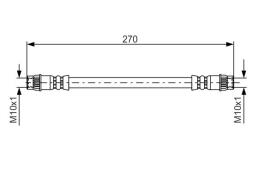 Brake Hose BOSCH 1987476493