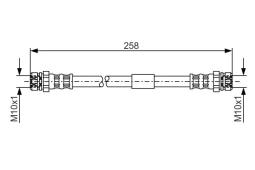 Brake Hose BOSCH 1987481369