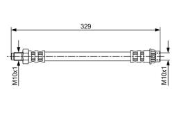 Brake Hose BOSCH 1987481032