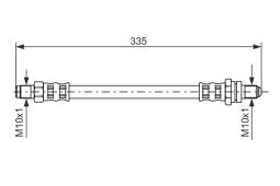 Brake Hose BOSCH 1987476600