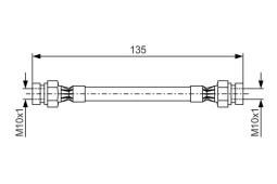 Brake Hose BOSCH 1987476400