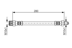 Brake Hose BOSCH 1987476396