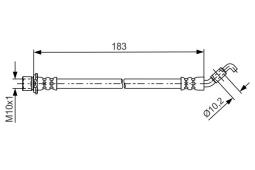Brake Hose BOSCH 1987481639