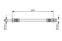 Brake Hose BOSCH 1987476313