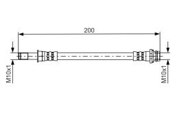 Brake Hose BOSCH 1987481443