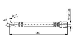 Brake Hose BOSCH 1987476238