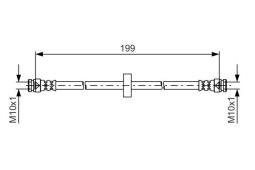 Brake Hose BOSCH 1987481607
