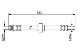 Brake Hose BOSCH 1987476916