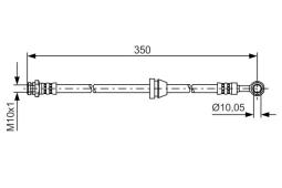 Brake Hose BOSCH 1987481388