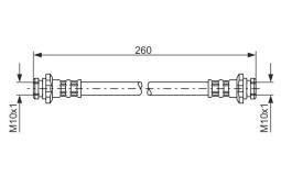 Brake Hose BOSCH 1987476662