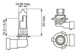 Bulb, headlight BOSCH 1987301131