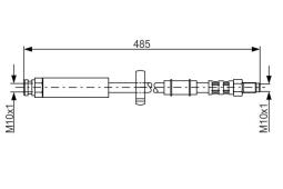 Brake Hose BOSCH 1987481063