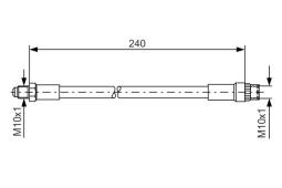 Brake Hose BOSCH 1987476421