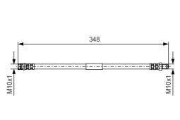 Brake Hose BOSCH 1987476080