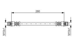 Brake Hose BOSCH 1987476517