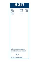 Wiper Blade BOSCH 3397015106