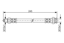 Brake Hose BOSCH 1987476876