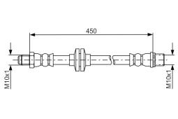 Brake Hose BOSCH 1987481683