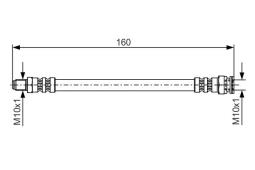 Brake Hose BOSCH 1987476629