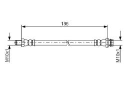 Brake Hose BOSCH 1987481564