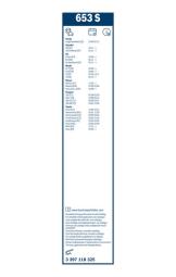 Wiper Blade BOSCH 3397118325