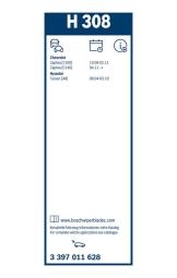 Wiper Blade BOSCH 3397011628