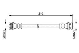 Brake Hose BOSCH 1987481628