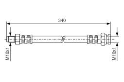 Brake Hose BOSCH 1987476121