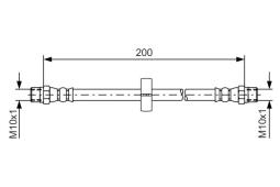 Brake Hose BOSCH 1987476219