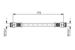Brake Hose BOSCH 1987476012